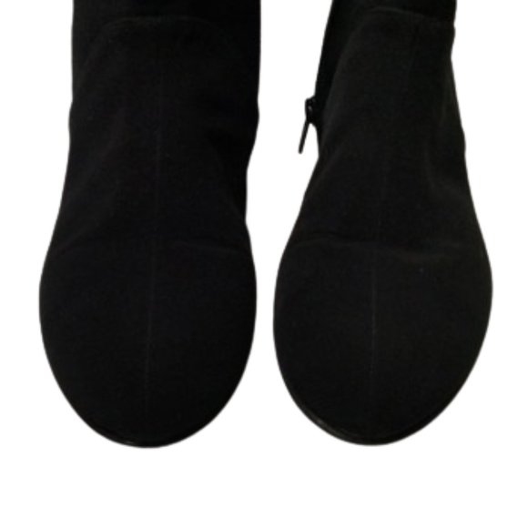 Stuart Weitzman "Downpour" Black Gore-Tex Wedge Boots - Size 9M Waterproof - Picture 9 of 16